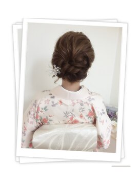 フラワー(FLOWER) 【FLOWER】卒業式/入学式も◎和風すぎない着物シニヨン