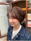 大人マッシュショートボブ【藤枝/髪質改善/デザインカラー】