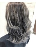 ブルーアッシュバレイヤージュ