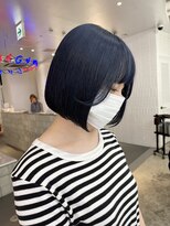 ゲーム 原宿店(GAME)&nbsp;ブルーラベンダー/ダブルカラー/ミルクティーベージュ/ボブ