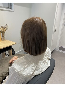 キュー(CEU) 髪質改善/イルミナ/ボブ/透明感カラー/善行