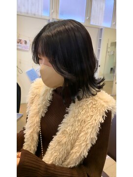グロース 一宮北店(growth) 波巻きダークラベンダーボブ
