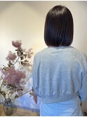 【似合わせカット】おとな可愛い切りっぱなしボブ