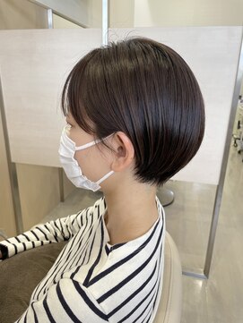 アドラーブル 長岡リバーサイド千秋店(adorable) 艶感丸みショート×秋色ショコラブラウン