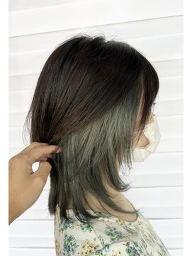 ラフィネ(Raffine) インナーカラー【カーキグレー】