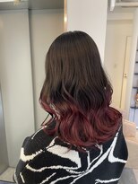 アヴァンスアンス 広島袋町店(AVANCE.ens)&nbsp;グラデーションカラーレッド