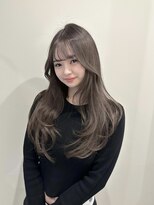 ユニコ(unico)&nbsp;韓国風/レイヤー/小顔/前髪/ミルクティー