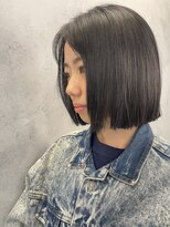 シャル 町田(shalu) 切りっぱなし_ブラックボブ