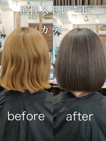 リリー シブヤ(Lilly shibuya)&nbsp;【Lilly渋谷】#酸性ストレート#縮毛矯正#ビフォーアフター