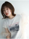 レイヤーで叶うひし形ボブ*レイヤーボブ*前髪ありボブ*丸顔