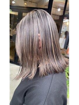 アオゾラヘアー 本店(AOZORA HAIR) ハイライトグレージュ