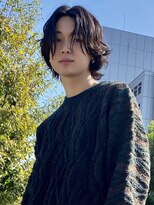 ユーフォリア 渋谷グランデ(Euphoria SHIBUYA GRANDE)&nbsp;センターパート　色気ウルフ　ニュアンスパーマ　MOMO