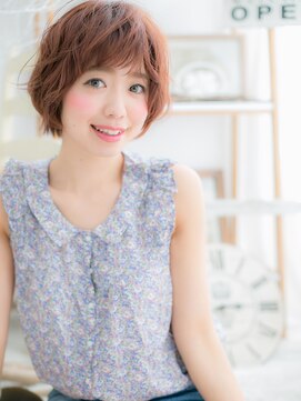 モッズヘア 越谷(mod's hair) ミルクティーピンクゆるふわフェザーショートh4越谷20代30代40代