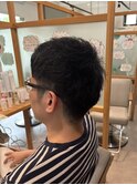 【パーマ風】刈り上げメンズショート