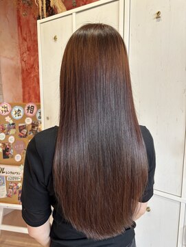 ジール(zeal) くびれヘア/アプリコットオレンジ/ハイライトカラー/成田