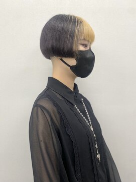 コード 四条河原町駅店(CHORD) 刈り上げボブ/デザインカラー/抜きっぱなしブロンド/京都河原町