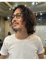 ナループロアオハナ(Nalu pu loa ohana)&nbsp;メンズボブパーマウェーブパーマロン毛パーマ