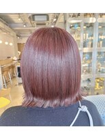 オーガニック リブ 川越(organic+live)&nbsp;ブリーチなし大人可愛いマロンブラウン似合わせ耳かけボブ