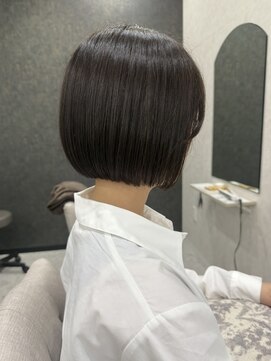 ロエン 西岡崎店(ROEN) ボブ/丸みボブ/前下りボブ/アッシュカラー/暗髪