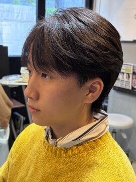 ジュンヌオム リンカラン(Jeune Homme LINGKARAN) シースルーマッシュ×フェザーパーマ