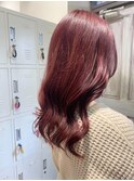 【Hairate本川越】ガーネットレッドカラー◎