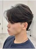 大分ニュアンスパーマセンターパートフェザーパーマ毛流れパーマ