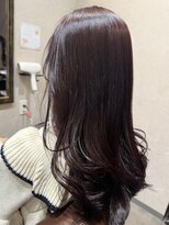 ラチュ(LACHU)&nbsp;ボルドーブラウン×艶髪ロング｜大人上品カラー