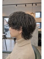 ハイプ(hipe) 波巻きパーマ×ソフトウルフ 【20代メンズヘア】