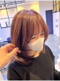 ハイライトを生かした寒色系ピンクレイヤースタイル