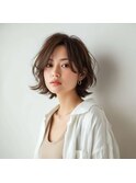 ミルクブラウン/ダークパープル/ナチュラルショート/夏/上尾