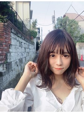 ２０代 ３０代 ナチュラルミディアム透明感くびれ外はね L ガーデン オモテサンドウ Garden Omotesando の ヘアカタログ ホットペッパービューティー