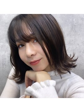 キャラ シャローネ 池袋(Chara Chalone) 大人透明感◎切りっぱなしボブ【岸雄一/池袋/池袋/池袋/池袋】