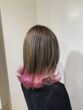 アズール 草加(azule) 春ピンクの裾カラー