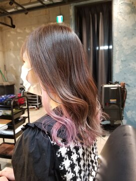 ユーアールキャッスル(UR CASTLE) インナーカラー ピンク