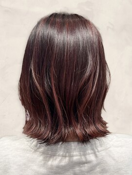 シンリア(ShinLia) 30代40代ナチュラルブリーチなしピンク大人ボブ肩ライン