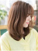 バレイヤージュくせ毛風内巻きワンカールTa川口20代30代40代