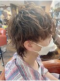 マッシュウルフ パーマMIX