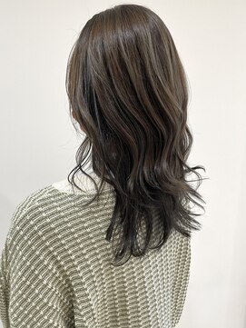 ヒビカ(HIBIKA) レイヤーロング×オリーブベージュ