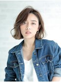 外ハネボブ/グラデーションカラー/ペールベージュ/秋葉原