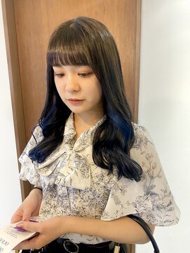 ハグ 横浜(HUG) ブルー インナーカラー