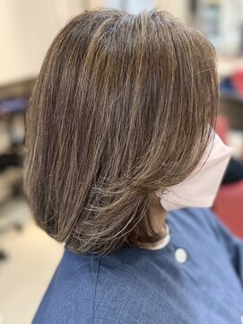 ヘアークリアー 春日部 大人可愛い白髪ぼかしハイライト/白髪染め卒業/30代40代50代