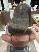 髪質改善トリートメント　ヘアカラー