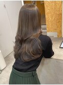 波巻きレイヤー オリーブグレージュ ヘーゼルオリーブ