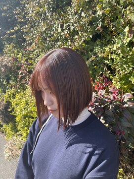 ソイルアヴェダ(Soil AVEDA) 丸くならないボブピンクベージュ