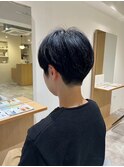 MEN'SHAIRアッシュブラックベリーショートダークアッシュ