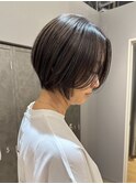 暗め大人グレージュの白髪ぼかしハイライト/30代/40代/50代@岡