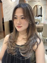 ロンド エスポワール 錦糸町(Lond espoir)&nbsp;■デザインカラーレイヤーカットウェットヘアオリーブベージュ