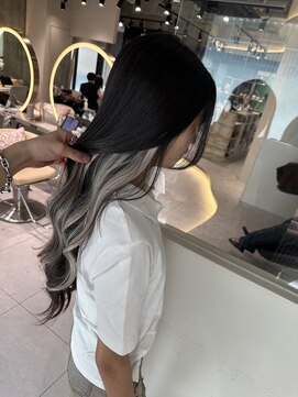 ロンドメリア 天神大名店(Lond Melia) イメチェンヘアスタイル美髪のススメワイドバングブルーブラック