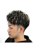 ツイスパ×ホワイトメッシュ