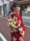 ヘアデザイン コンパス(Hair Design COMPASS)の写真/一生に一度の思い出に残る日はプロにお任せください☆日中動いても崩れない着付けで特別な一日を彩る♪
